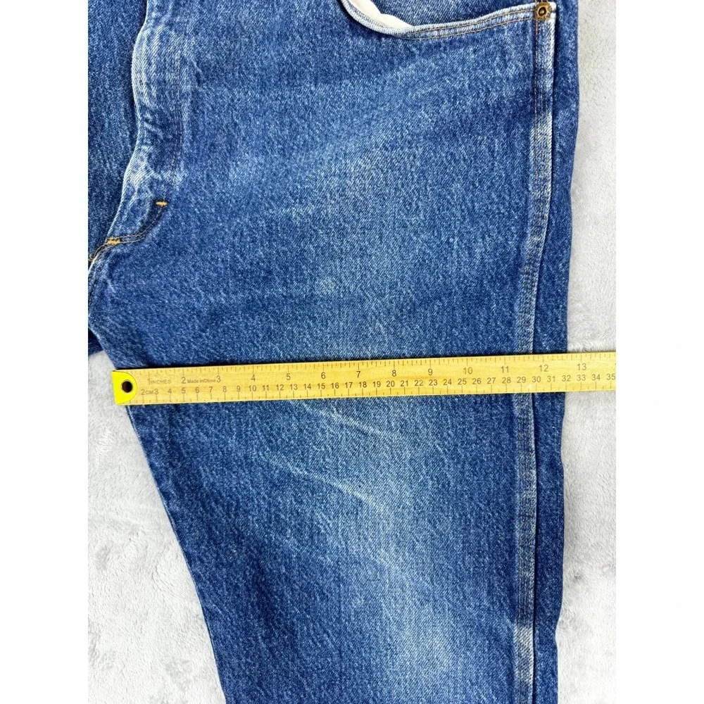 Wrangler Mens Jeans 40x30 Blue Straight Leg Denim Made In USA 99902PW 38x27